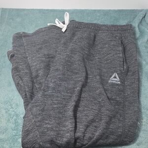 Reebok Charcoal Sweatpants with Logo